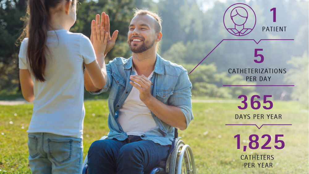 Un padre y su hija comparten un momento de alegría juntos en una silla de ruedas, mostrando su fuerte vínculo y conexión.