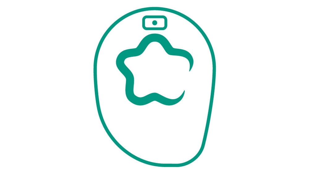 illustration verte de l’appareillage de stomie en une pièce