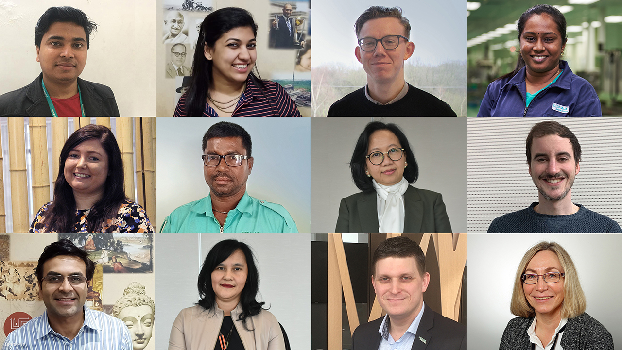 Douze portraits d’employés B. Braun du monde entier. 