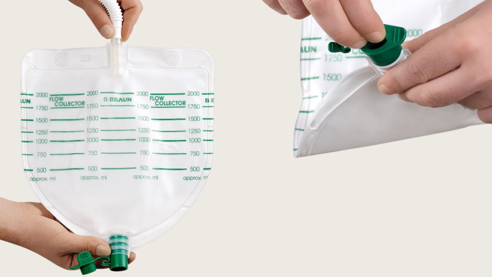 Durchflusskollektor-Demonstration mit der Hand