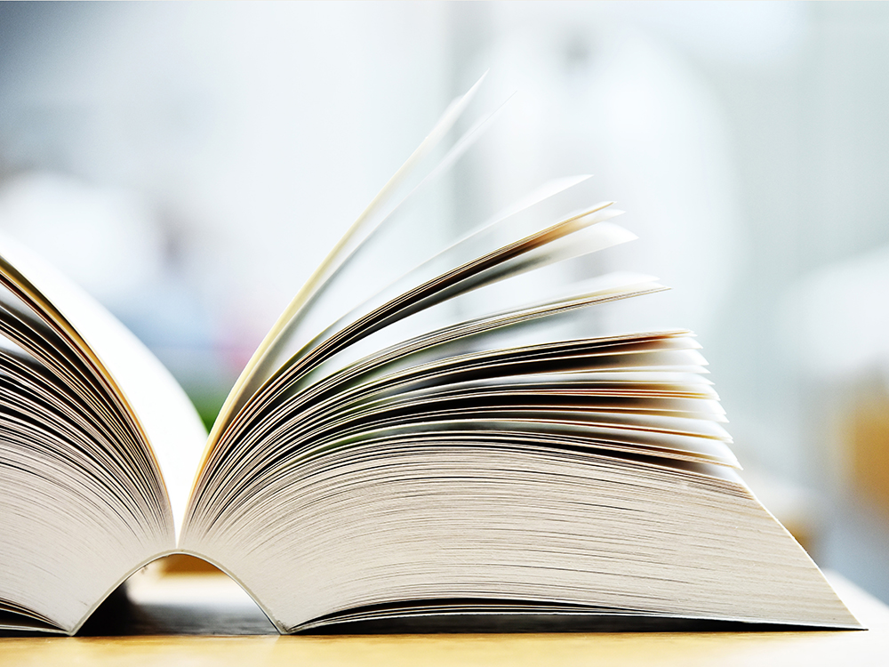 open book on the table