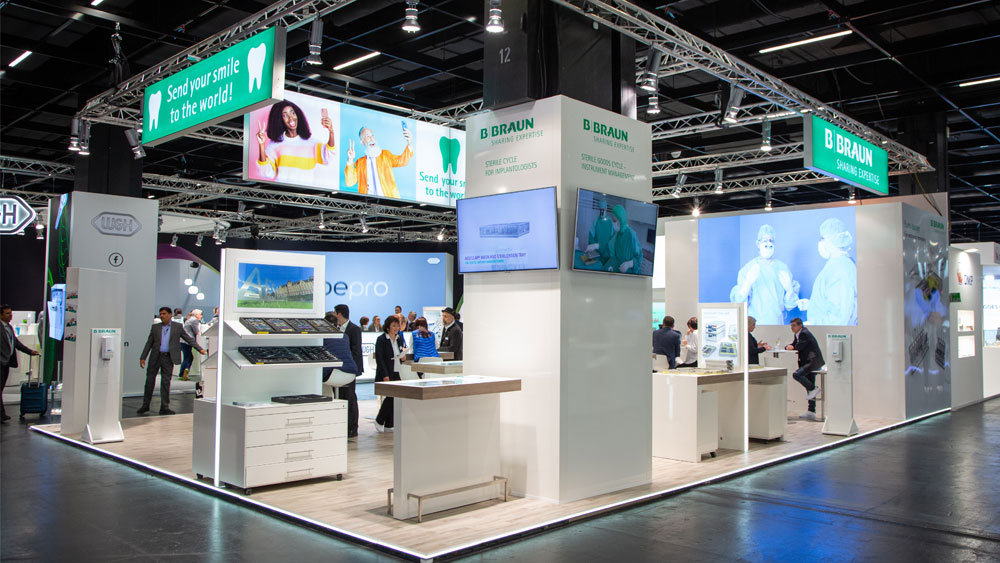 Exihibition booth of B. Braun Dental Care
